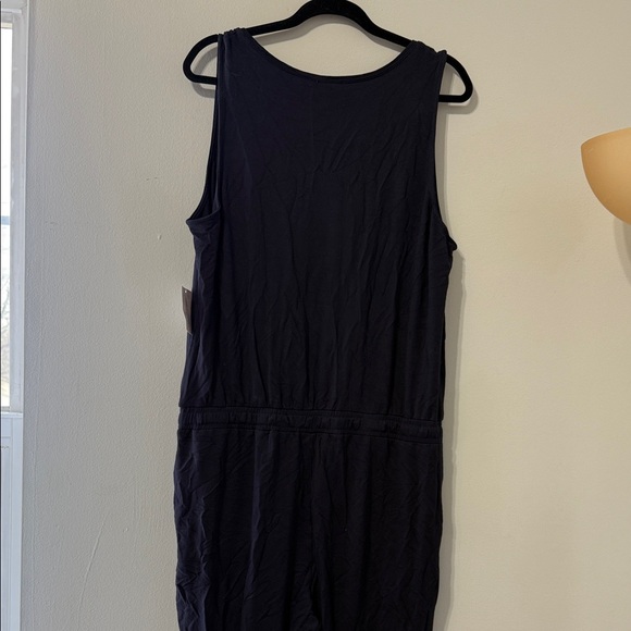 Daily Ritual NWT Navy Blue Tank Top Straight Leg Jumpsuit Size XL - Picture 8 of 9